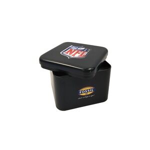 Fossil NFL Mens Applied Watch Box‎ Square Black Display Storage Case Collectible
